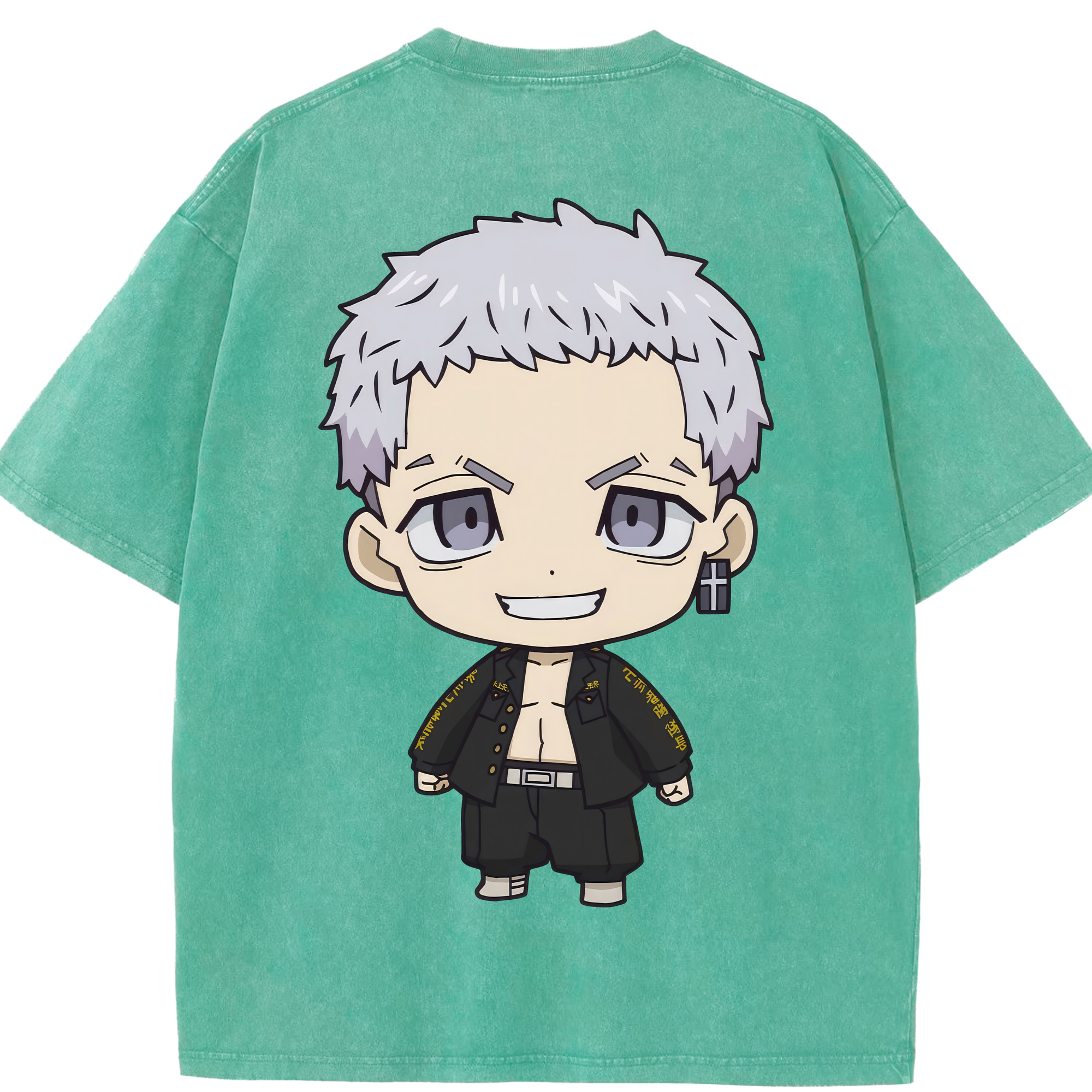 （画像用） 東京リベンジャーズ Tokyo Revengers 綿100% ヴィンテージ風 半袖Tシャツ（背面プリント）